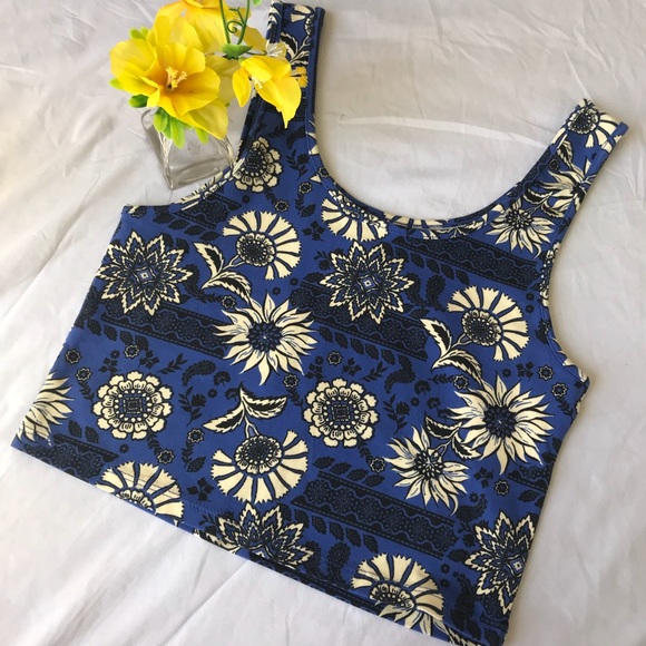 Forever 21 Tops - Forever 21 | Women Crop Tops | Blue/Cream
